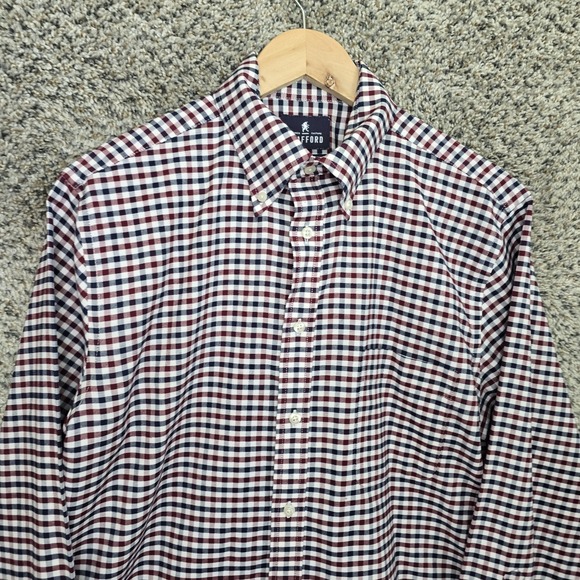 Stafford Dress Shirt Mens 15.5 32/33 Button Down Wrinkle Free Oxford Regular Fit - Picture 4 of 7